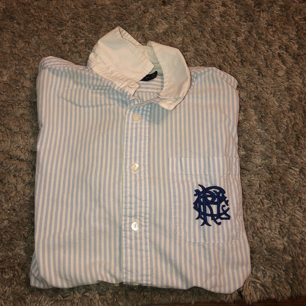 Men’s short sleeve polo button down